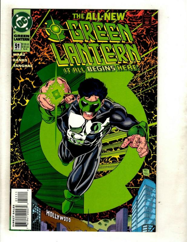 Lot Of 5 Green Lantern DC Comic Books # 48 49 50 51 52 Emerald Twilight NM GK5