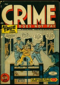 Crime Does Not Pay #47 1946- Electric Chair cover- Guardineer art G/VG 