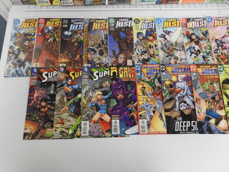 Huge Lot 140 Comics W/ Superman, Young Justice, +More! Avg VF Condition!