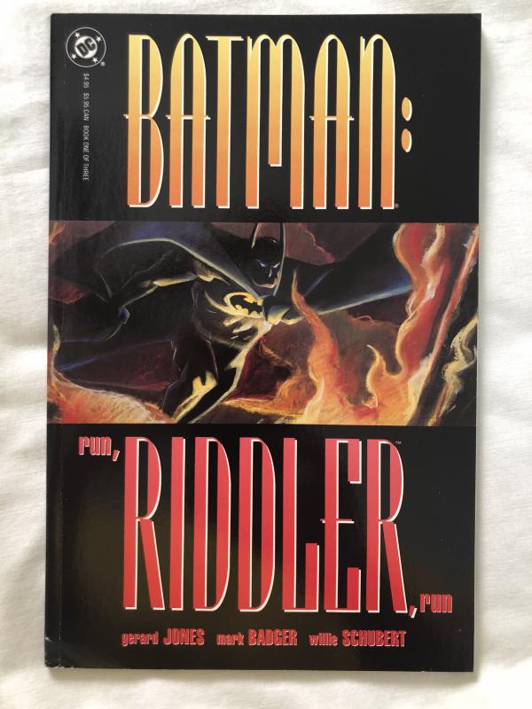 BATMAN : RUN, RIDDLER, RUN - Two (2) Graphic Novel Lot - Books 1 & 3 - DC COMICS