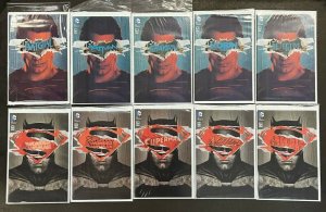 Batman Batgirl Superman Grayson Robin Action Polybagged Variant Cover Lot 10 BVS