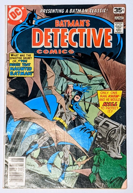 Detective Comics #477 (Jun 1978, DC) VG/FN 5.0 Dick Giordano cover