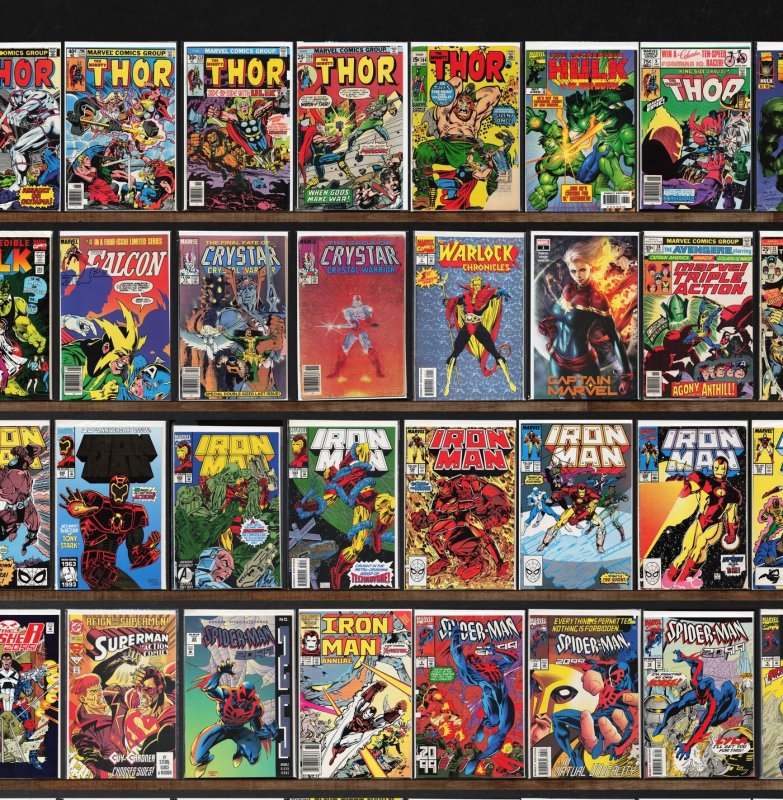 Huge Lot 150+ Comics with Iron Man, Thor, The Incredible Hulk & More!