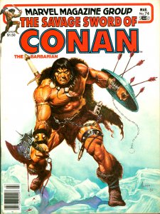 Savage Sword of Conan #74 Marvel Comics 1982 VF- Jusko