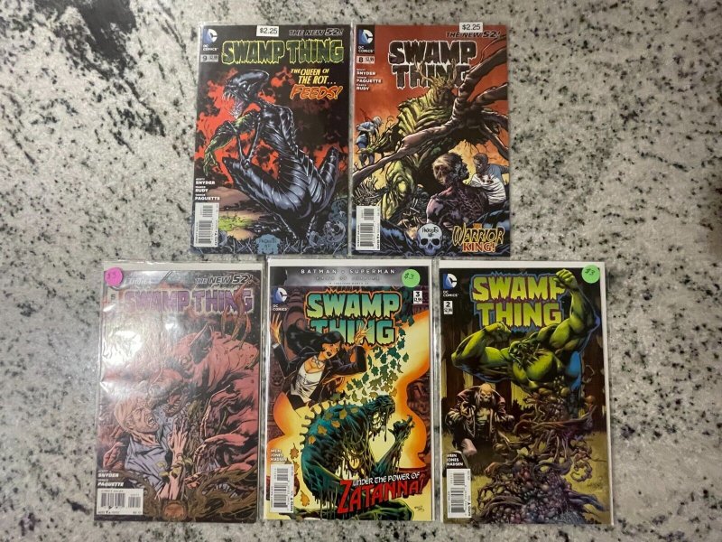 Lot Of 5 Swamp Thing DC Comic Books New 52 # 2 3 5 8 9 NM 1st PR Batman 49 J801 