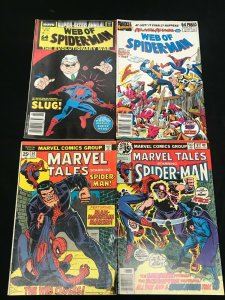 SPIDER-MAN 4PC COPPER LOT (FINE OB) SUPER-SIZED WEB OF SM!! 1978-88