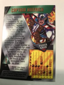 CAPTAIN AMERICA #11 card : Marvel Metal 1995 Fleer Chromium; NM/M Avengers, base