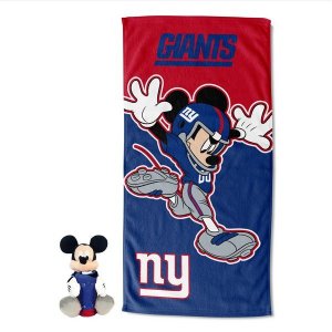 Disney NFL Mickey Giants Splash Hugger Beach Towel