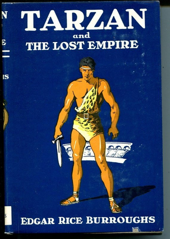 Tarzan and The Lost Empire1948-ERB-hardback cover-fire survivor-original dj-VF+
