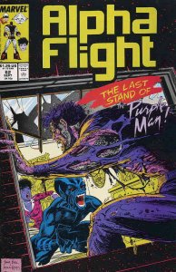 Alpha Flight (1st Series) #62 VF ; Marvel | Jim Lee Purple Man