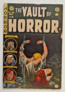 Vault of Horror (EC) #39 vg-; Classic Craig Bondage Cover! 