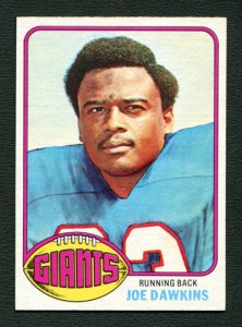 1976 Topps Joe Dawkins #386  MINT  New York Giants