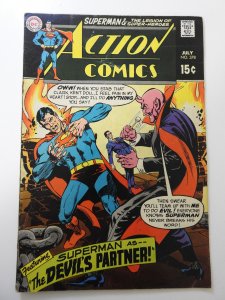 Action Comics #378 (1969) VG Condition rust on top staple