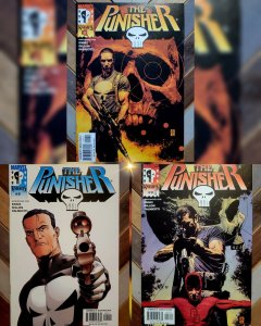 Lot of 3: PUNISHER #1, 2, 3 First 3 Issues 5th Series (Marvel 2000) VF/NM 9.0