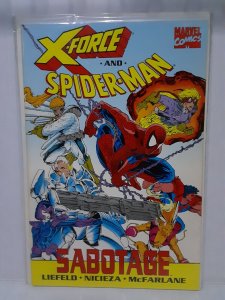 X-FORCE & SPIDER-MAN: SABOTAGE - McFARLANE/NICIENZA/LIEFELD - FREE SHIPPING