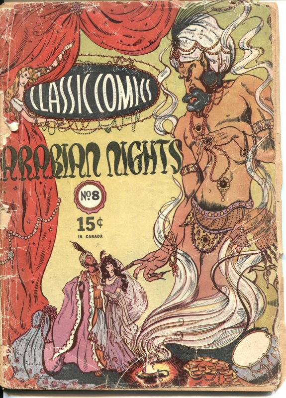 CLASSICS COMICS #8--ARABIAN NIGHTS--NASSAU BULLETIN EDITION--LILLIAN CHESTNEY...