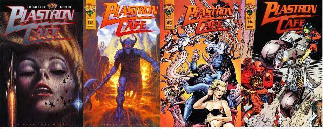 PLASTRON CAFE (1992 MI) 1-4  complete TMNT anthology!