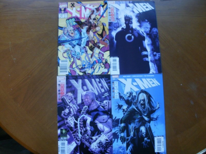 4 Marvel Comic: X-MEN #271 (1990) + #197 #198 #199 (Red Data) (2007) Rogue Cable