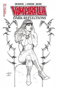 Vampirella Dark Reflections #1 Linsner 1:10 Line Art Variant M PRESALE 6/5/24