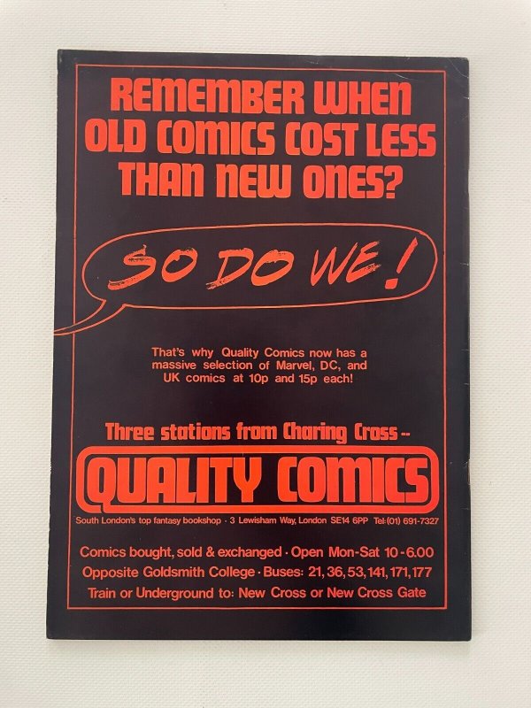 Warrior Magazine # 8 VF Quality Comics Magazine Alan Moore Miracleman 1 J253