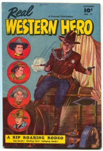 REAL WESTERN HERO #71 HOPALONG TOM MIX 1ST GABBY HAYES FN