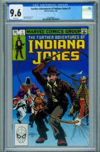 Further Adventures of Indiana Jones #1 CGC 9.6 1983 1st issue 4330292015