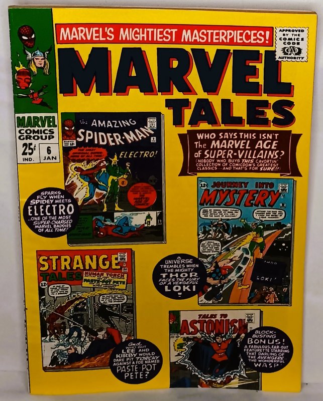 Marvel Tales #6 Spider-Man Wasp Thor Human Torch Marvel 1967 FN EB917