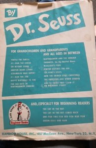 Dr. Seuss‘s sleep book,1962,the text is immaculate!very tough