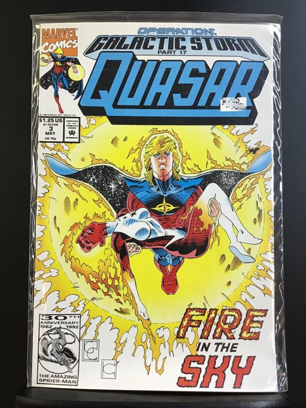 Quasar #34 (1992) Misprint (#3 on cover)