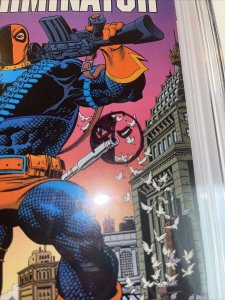 Deathstroke The Terminator (1991) # 1 ( CGC 9.8 SS WP) Signed Marv Wolfman