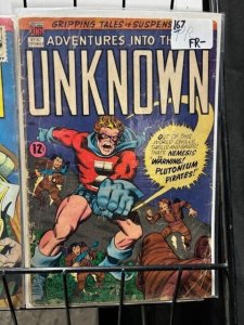 ADVENTURES INTO THE UNKNOWN Lot FAIR-VERY GOOD Silver Age Ogden Whitney ACG