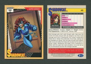 1991 Marvel Comics II  Card  #9 ( Shadow Cat AKA Kitty Pryde)  NM-MT