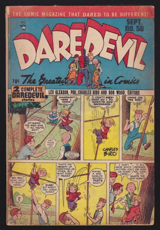 Daredevil Comics #50 3.0 GD/VG Lev Gleason - Sep 1948