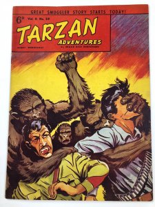 TARZAN ADVENTURES V 8#29  (1958)black & white daily strip reprints FINE Hogarth