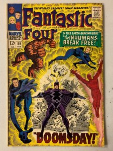 Fantastic Four #59 Doctor Doom, Silver Surfer 4.0 (1967)