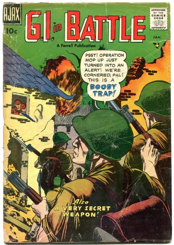 G I IN BATTLE #5 1958-AJAX COMICS- SNIPER COVER-KOREA VG