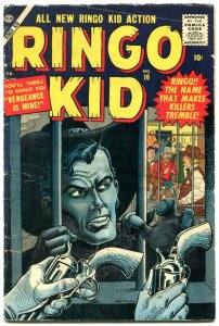 Ringo Kid #16 1956- Atlas Western-Joe Maneely cover-  VG