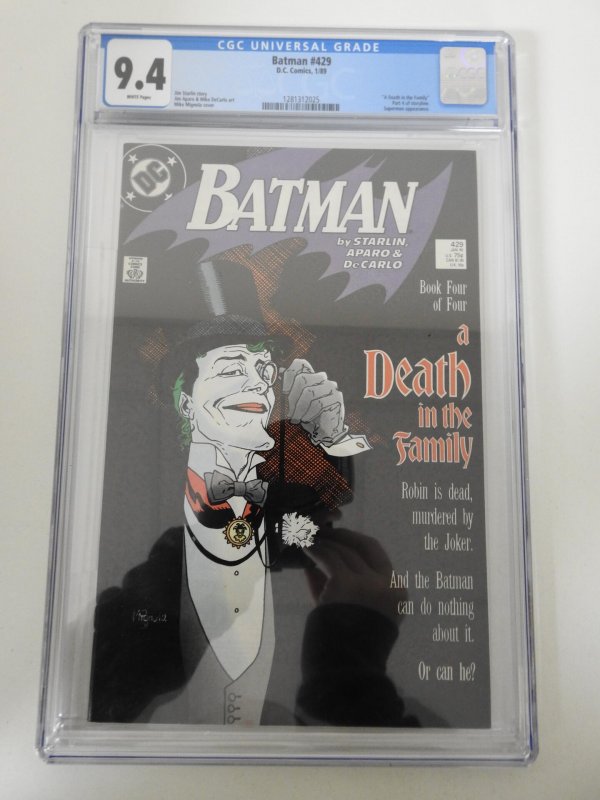 Batman #429 (1989) CGC 9.4! | Comic Books - Copper Age, DC Comics ...