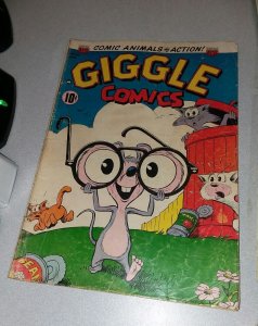 GIGGLE COMICS #94 ACG 1954 golden age funny animal cartoon comic book movie