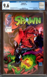 Spawn #1 (1992) CGC 9.6, 1st Appearance of Spawn