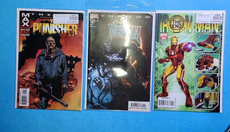 THE END NEARLY COMPLETE COLLECTION ( Hulk, Marvel, Wolverine, Ff, Cap, Iron, Etc