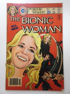 Bionic Woman #1 (1977) Based on 70's TV Show! Sharp VG- Condition!