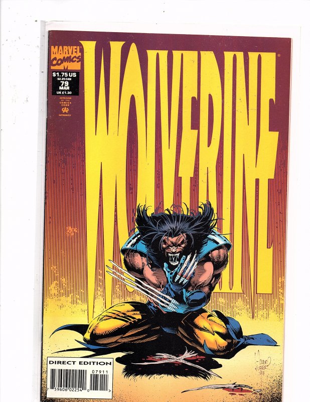 Marvel Comics Wolverine #79 Adam Kubert Cover & Art Larry Hama Story