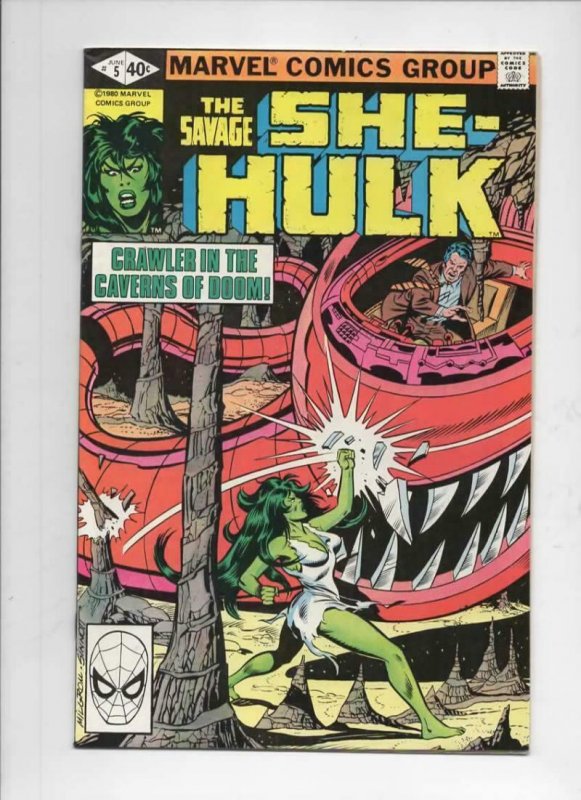 SHE-HULK #5, FN/FN, Breaking Point, 1980, more Marvel and She-Hulk in store