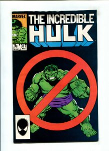 Incredible Hulk #317 - 1st time appearance of 2nd Hulk Busters (8.5) 1982