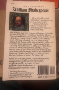 The unabridged William Shakespeare plays poems sonnets the complete library