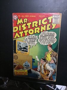 Mr. District Attorney #51 (1956) The secret of channel 10! Affordable grade! VG-