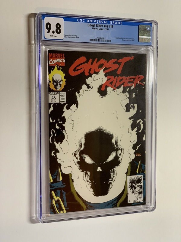 Ghost Rider v vol volume 2 # 15 cgc 9.8 Glow in the dark cover