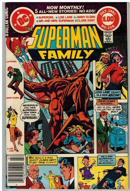 SUPERMAN FAMILY 208 FN July 1981