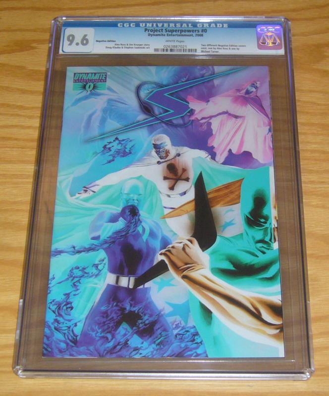 Project Superpowers #0 CGC 9.6 negative variant - alex ross - jim krueger